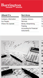 Mobile Screenshot of barringtontreasury.com